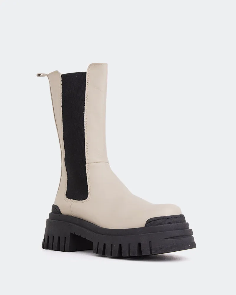 Versatile Boot Edmonton Beige Leather