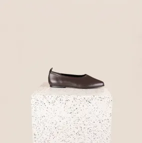 Imola - Chocolate Leather (Removable Ties) Village Glow School Day