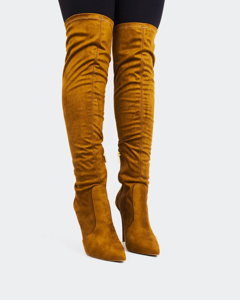 Brasilia Camel Suede Stretch Fit All Seasons