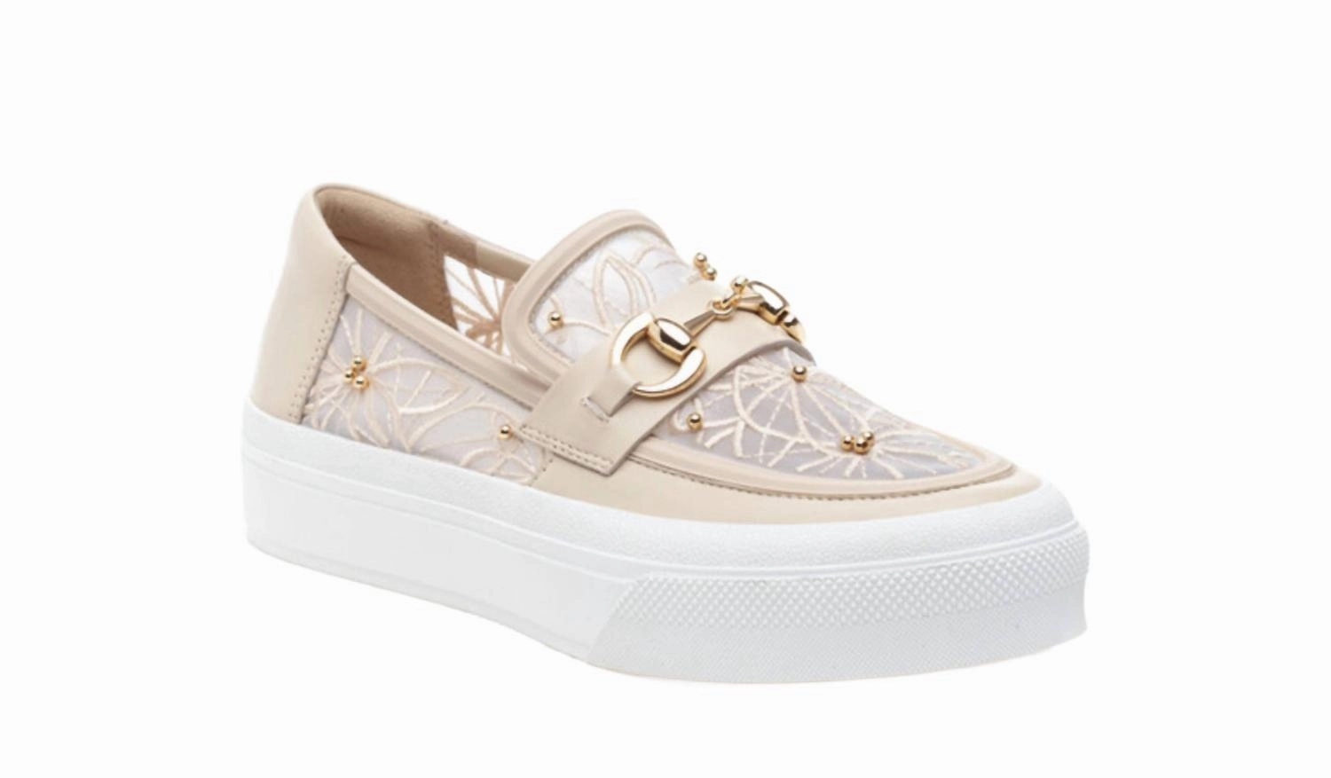 Women's Georgy Loafer In Beige Easy Slip-On Design