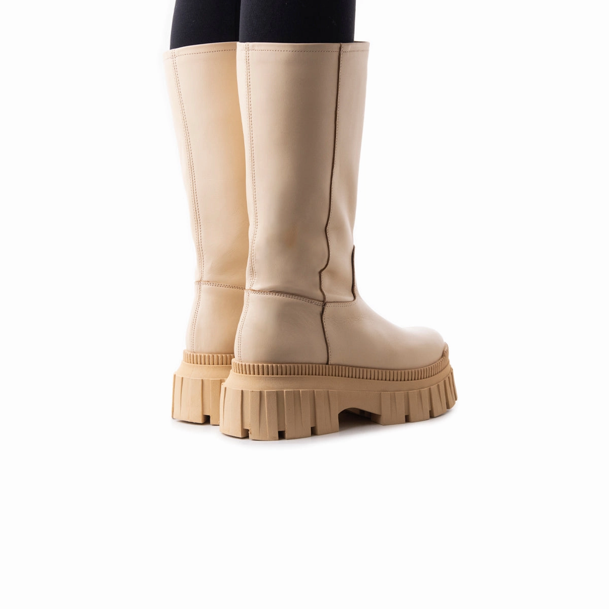 Dressy look Eloise Cream Leather