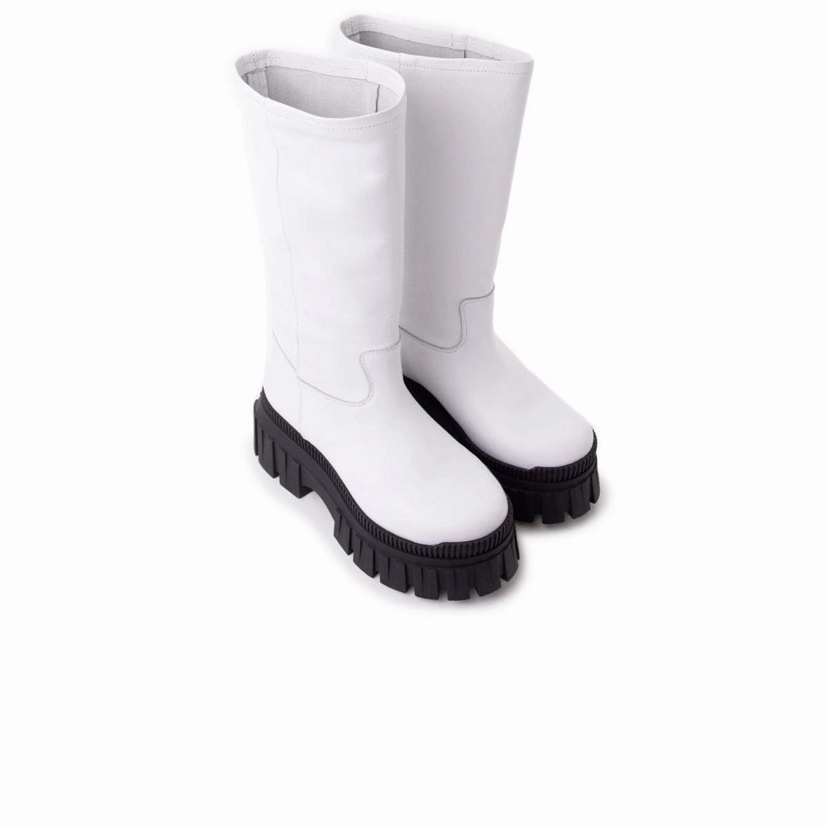 Western Style Eloise White Leather