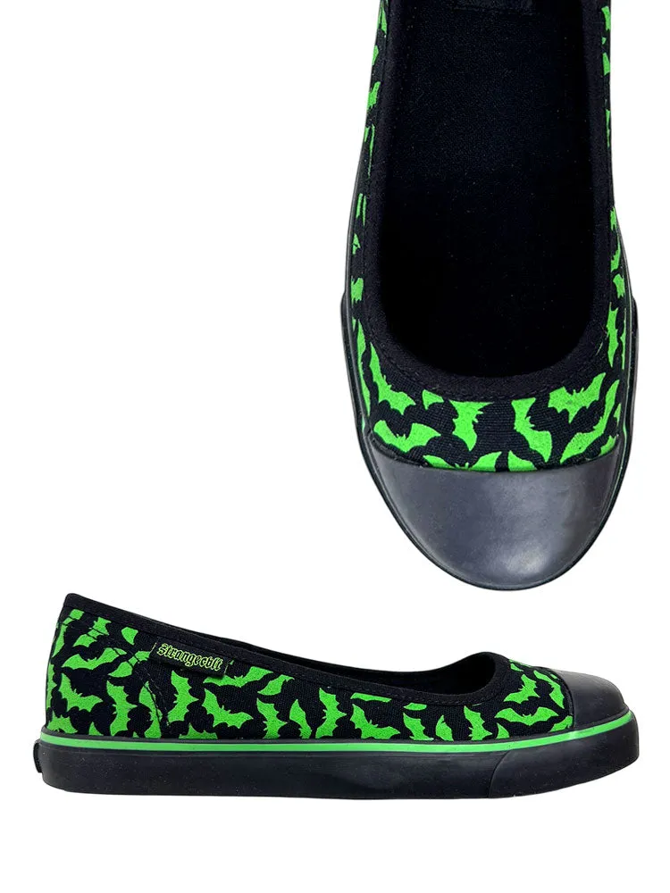 EMILY BAT - BLACK/GREEN Daylong Comfort Footwear