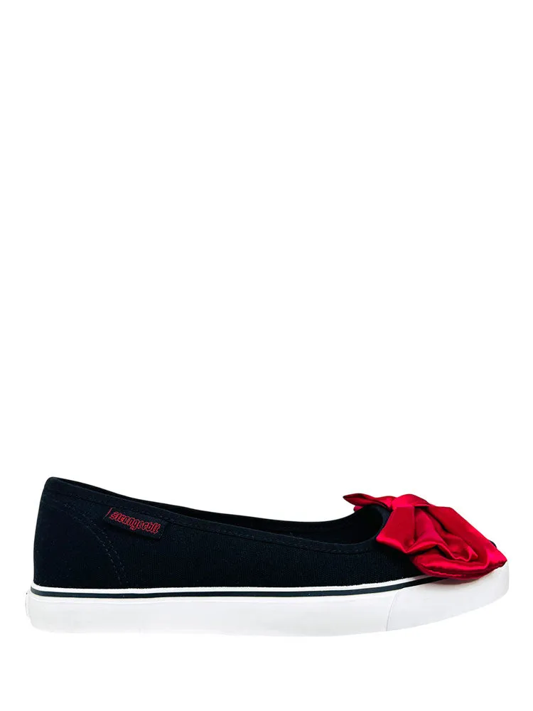 Market Mood EMILY BOW - BLACK/RED