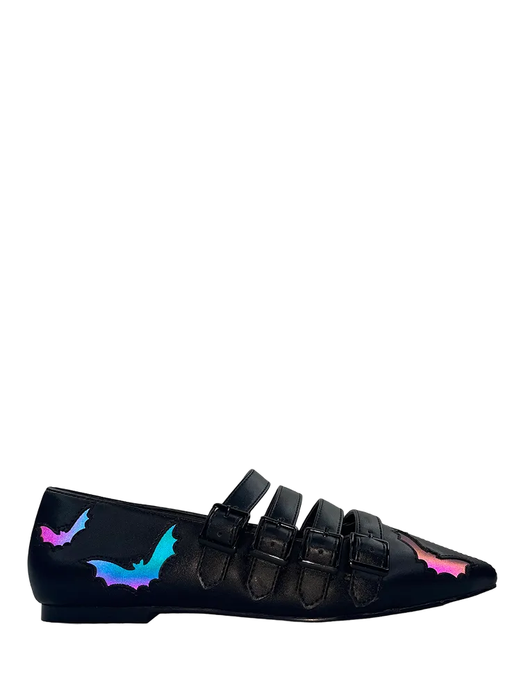 Rain Drop Stylish Basic Footwear COVEN BAT FLAT - REFLECTIVE