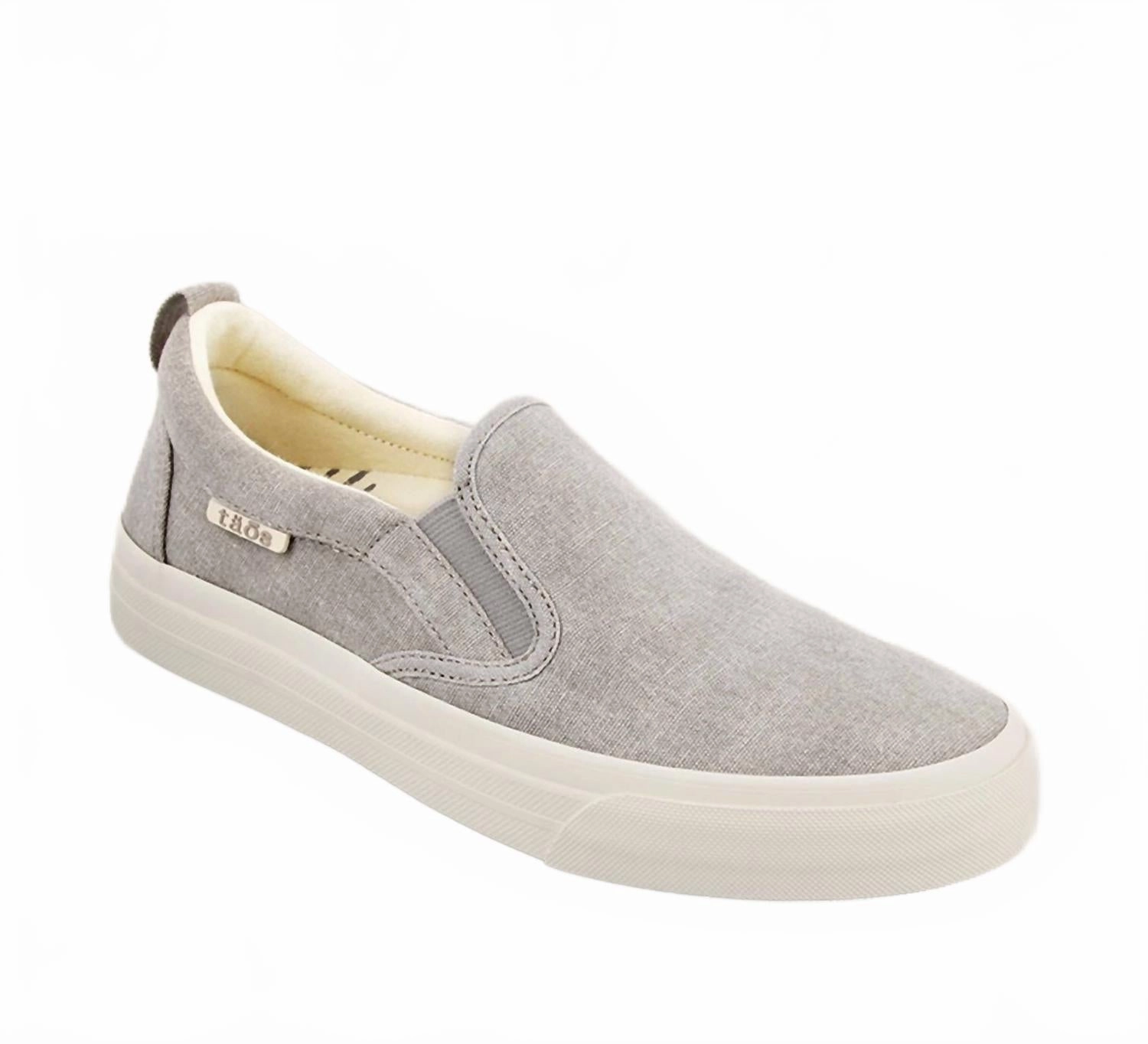 Step Grip Women's Rubber Soul Canvas Slip-On In Grey Wash