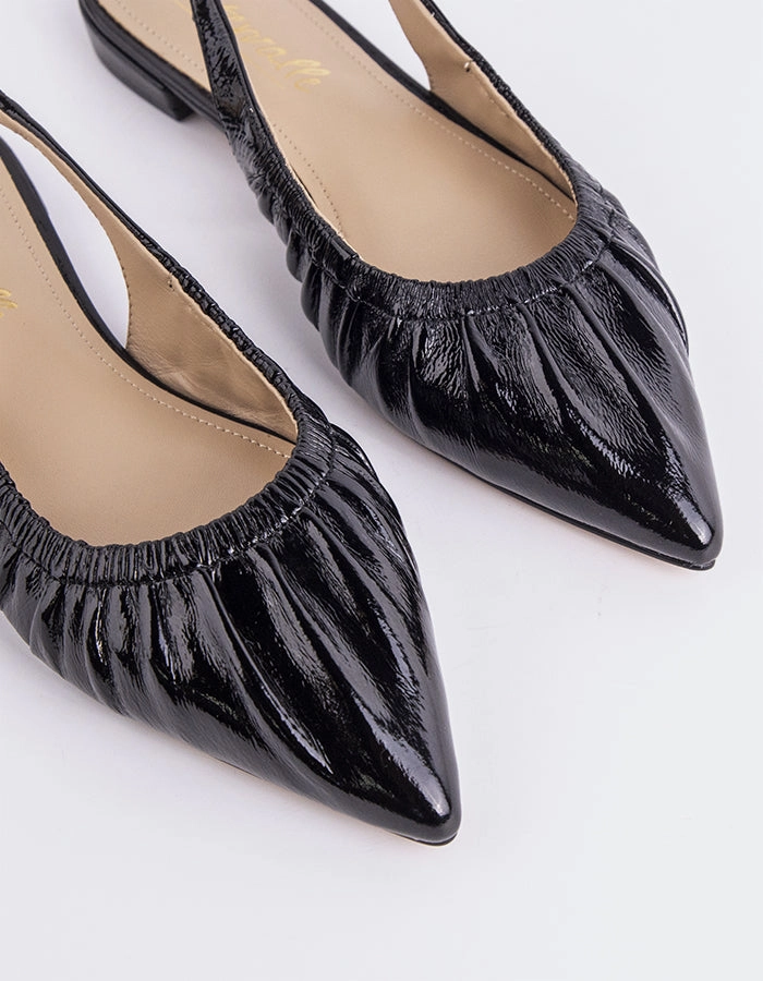 Special Occasion Shoes waterproof Fransy Black Leather