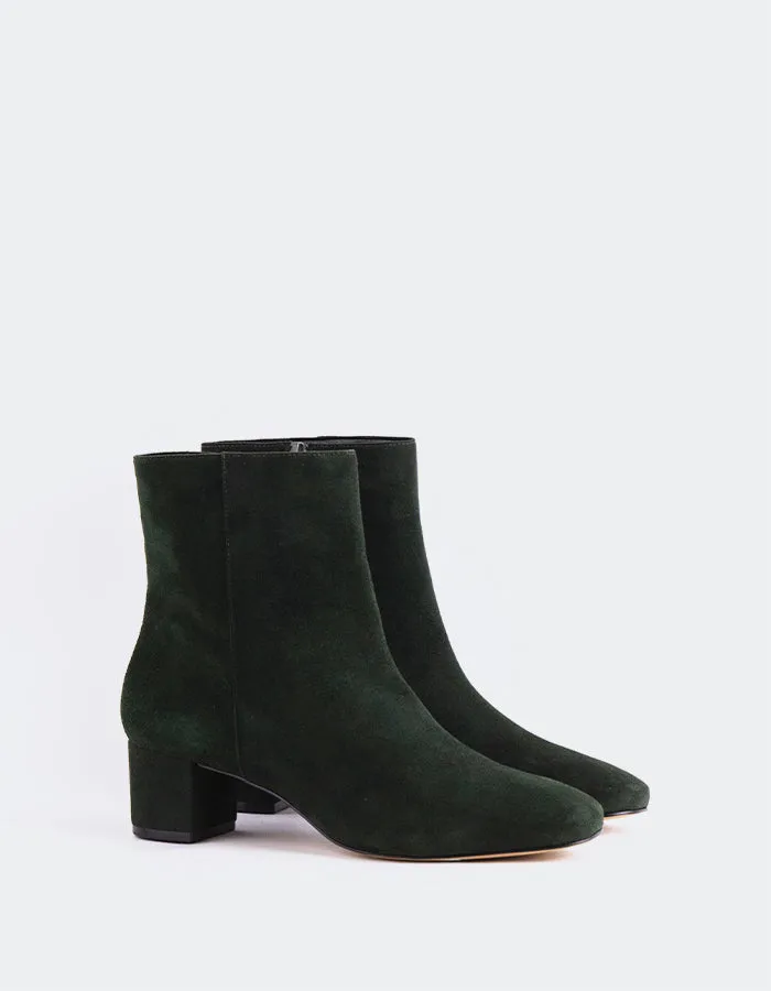 Gracyn Green Suede Smooth Feel Winter Chill