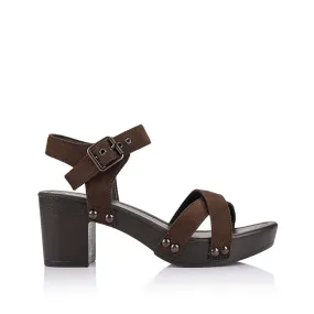 Lulu Clogs - Chocolate Brown Micro Fashion Footwear