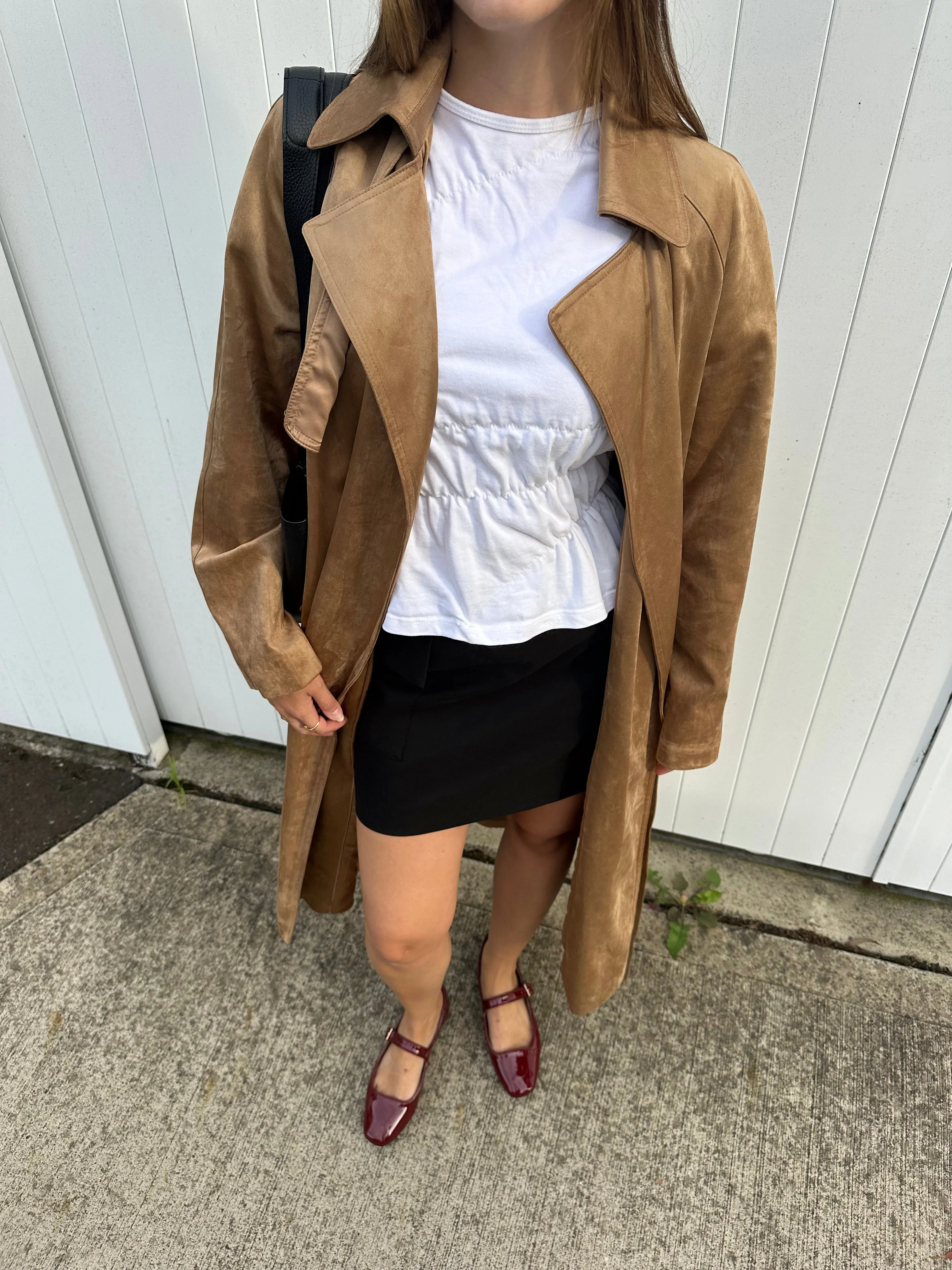 Eden Mary Jane Flats - Wine Patent Guest Mood Cold resistant