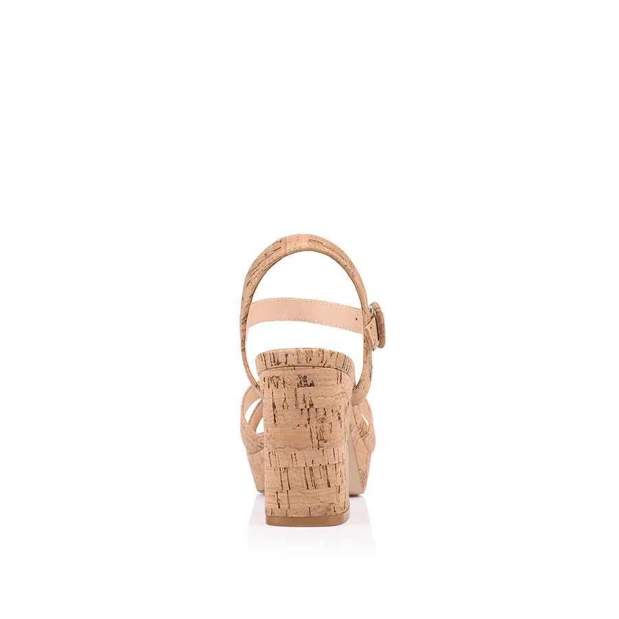 Hazel Platform Heels - Cork Impact protection