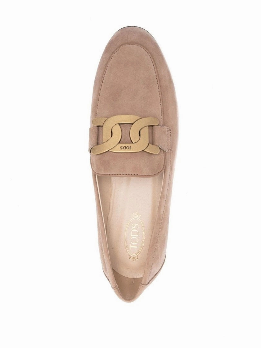 Logo Leather Loafers Soft Firm park strolls