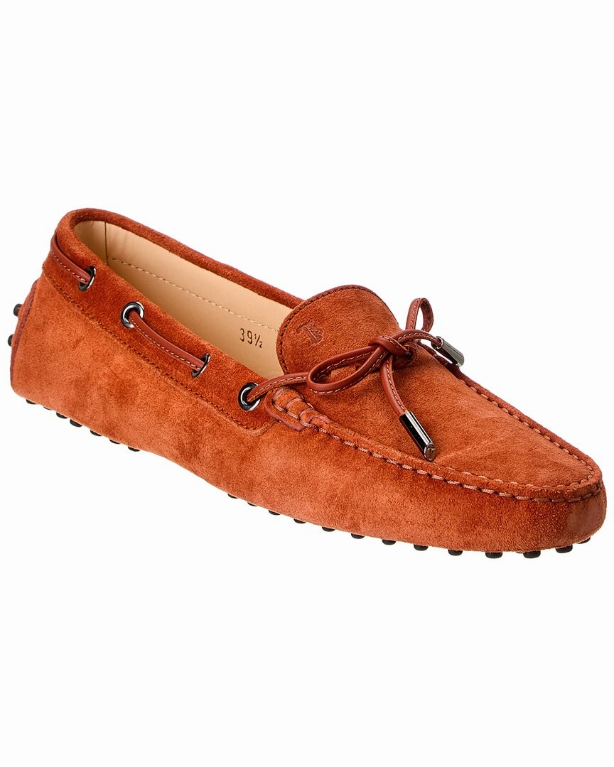 TOD??s Gommino Suede Loafer Low   Heel Active Comfort