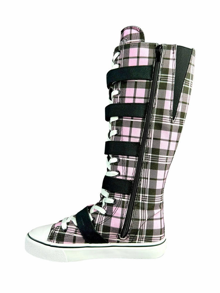 Day To Day Fashion Style RAWR XD HEARTS - PINK PLAID