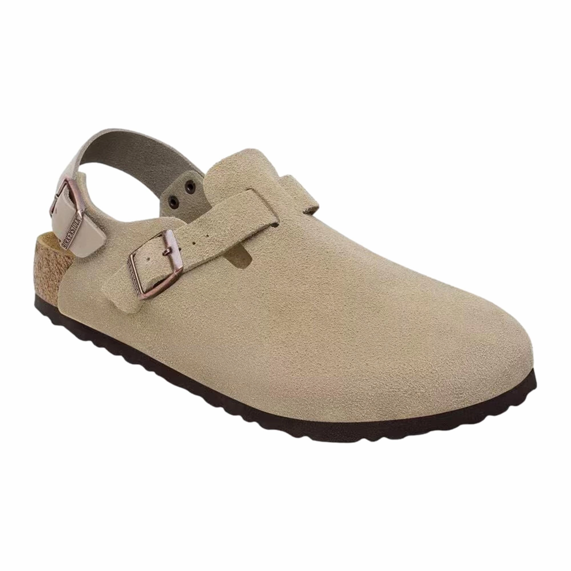 Birkenstock Tokio II Suede Taupe  1028323 Women's Sunrise Walk Power Step