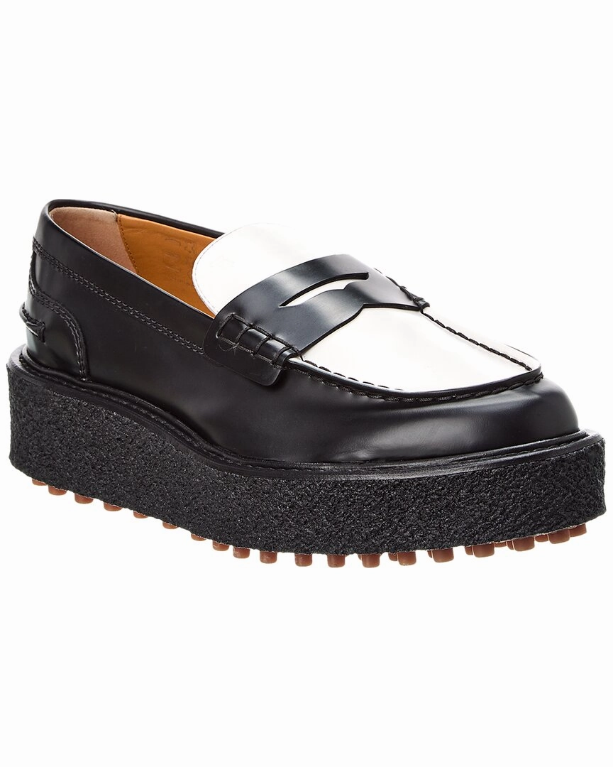 Stylish Everyday Shoes TOD??s Leather Platform Loafer