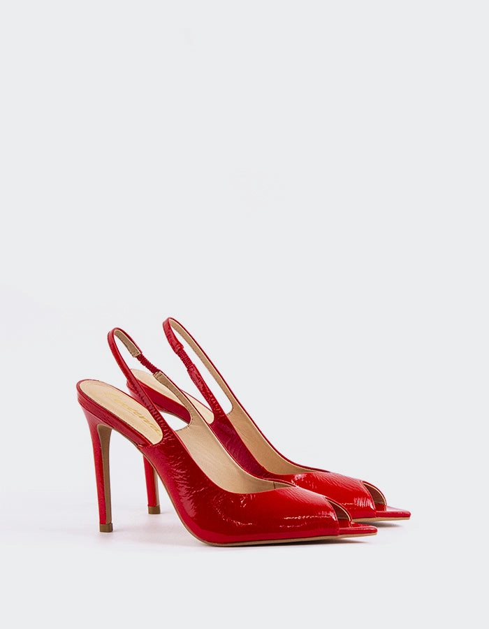 Twylla Red Naplack Comfortable Insole