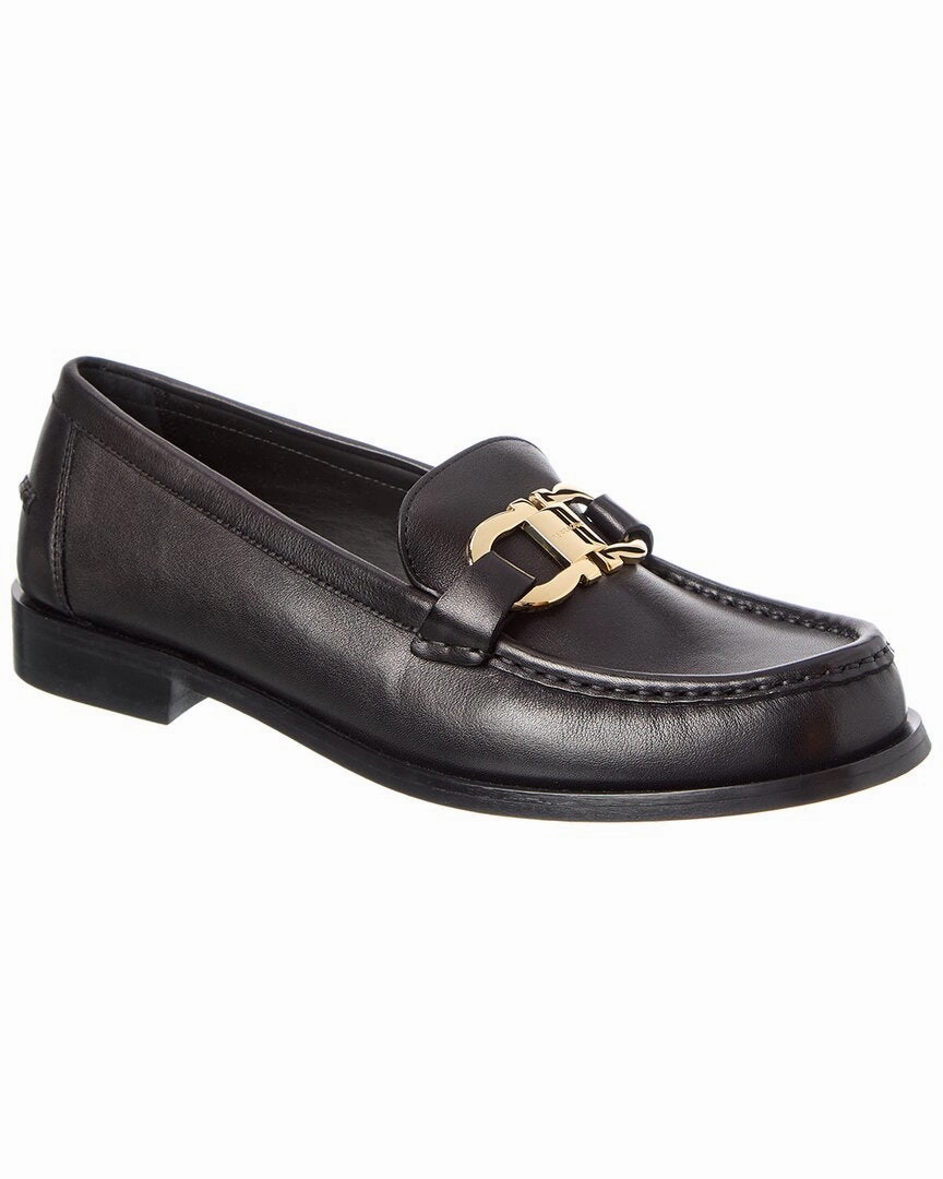 Fresh Air Ferragamo Gancini Leather Loafer