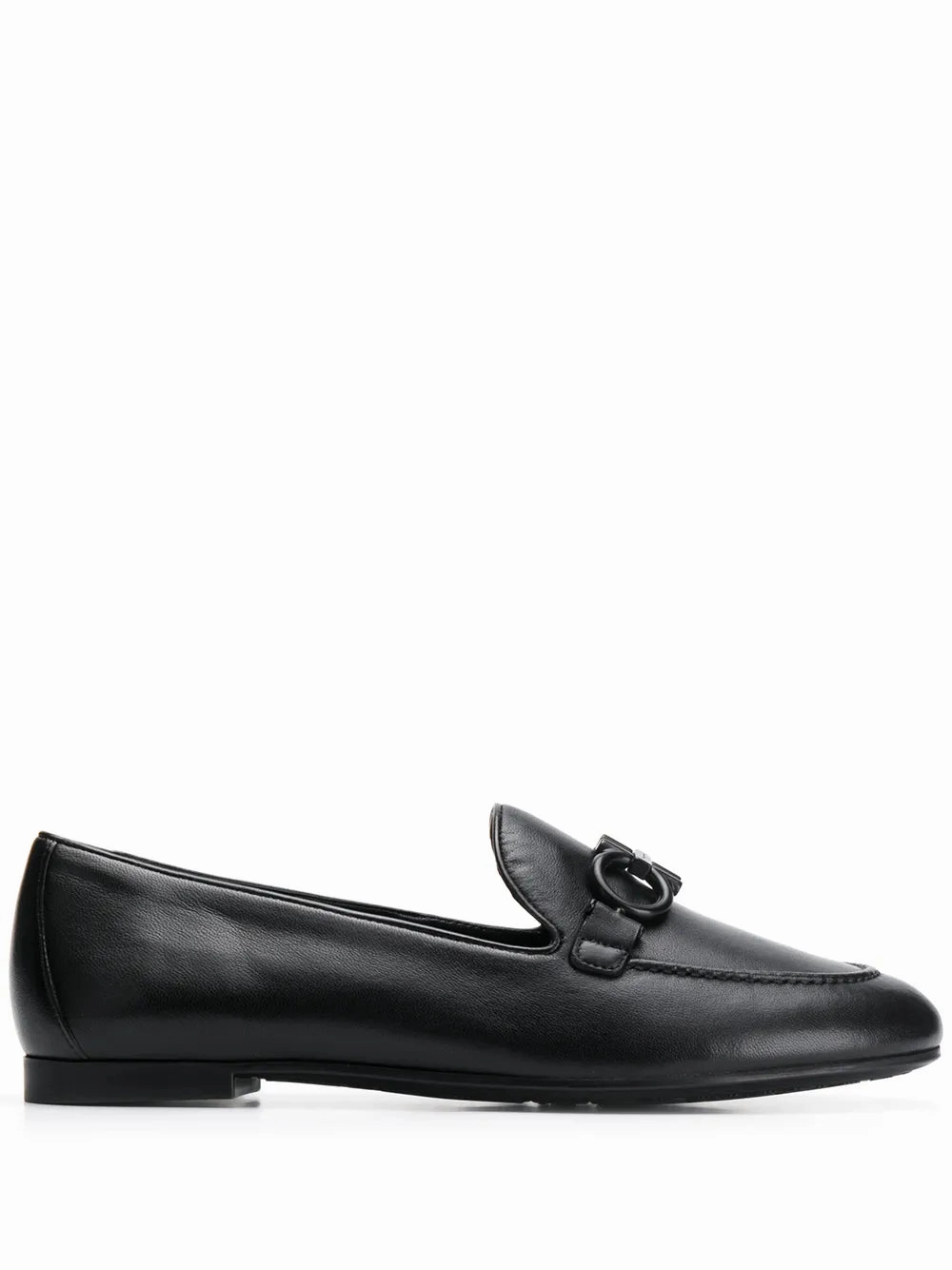 Ferragamo Loafers With Buckle Detail Soft Padding Guard Walk