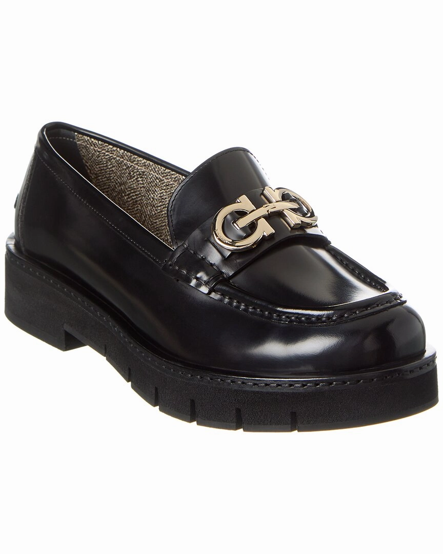 Urban Ready Soft Sole Shoes Ferragamo Ofelia Lug Leather Loafer