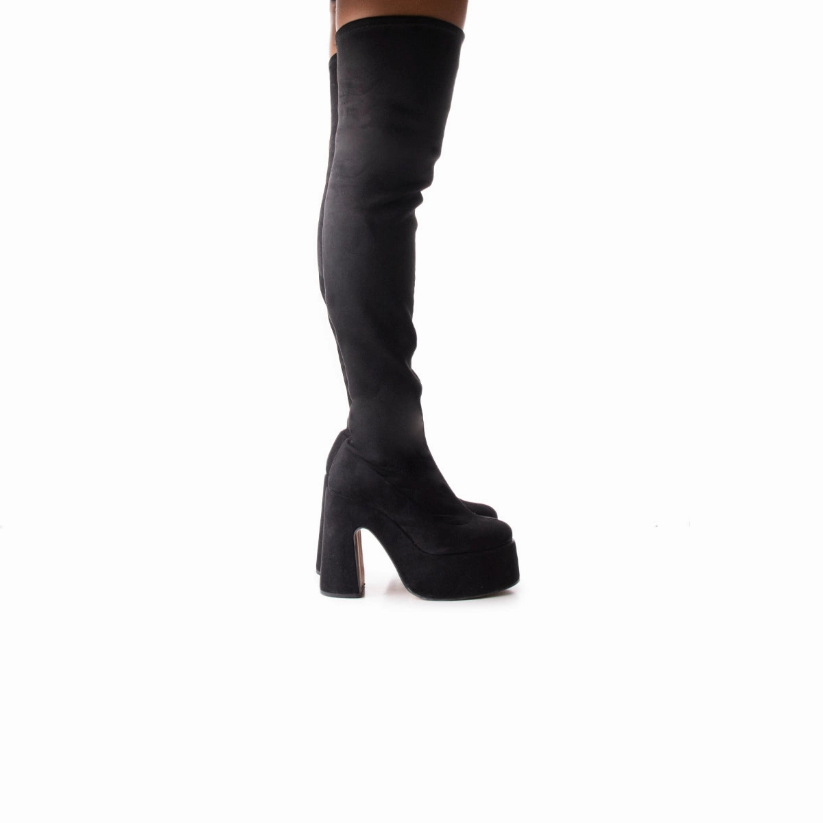 Comfort in Fashion Finesse Black Suede Stretch