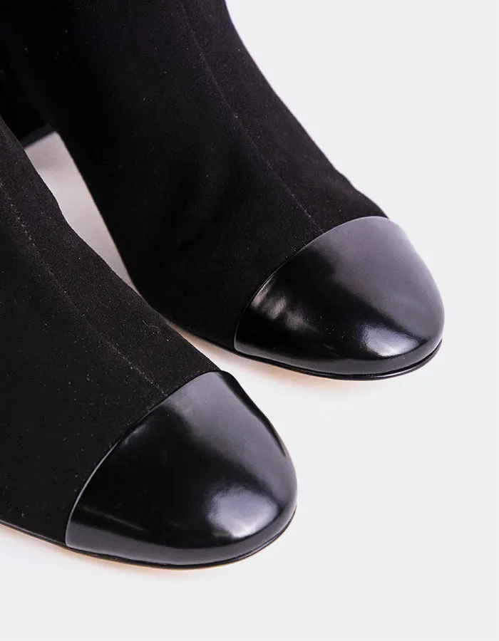 Rozalie Black Suede Footwear Essential Chic Movement