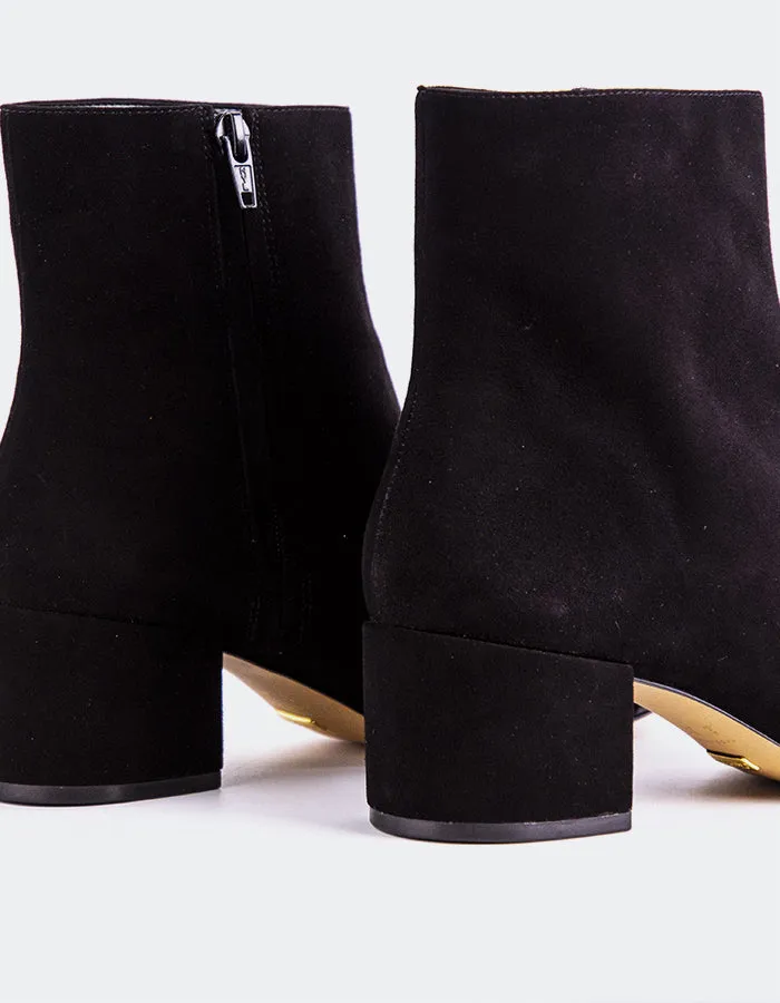 Rozalie Black Suede Urban Look Cold-Weather Boot