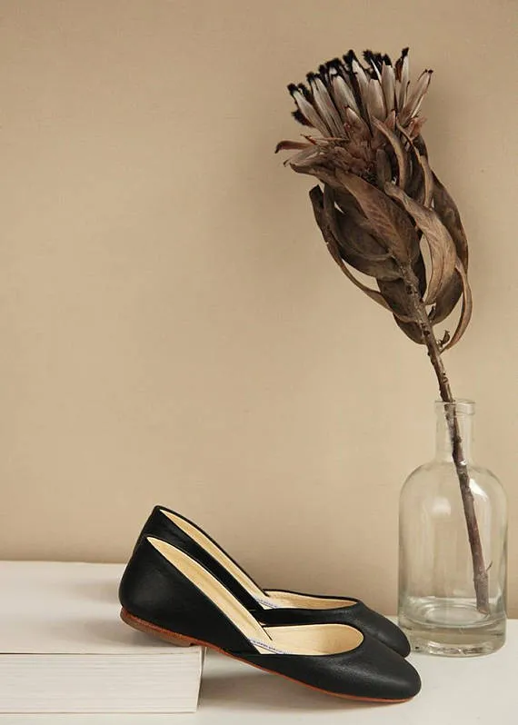 Reliable Comfort THEA BALLET FLATS ?C BLACK