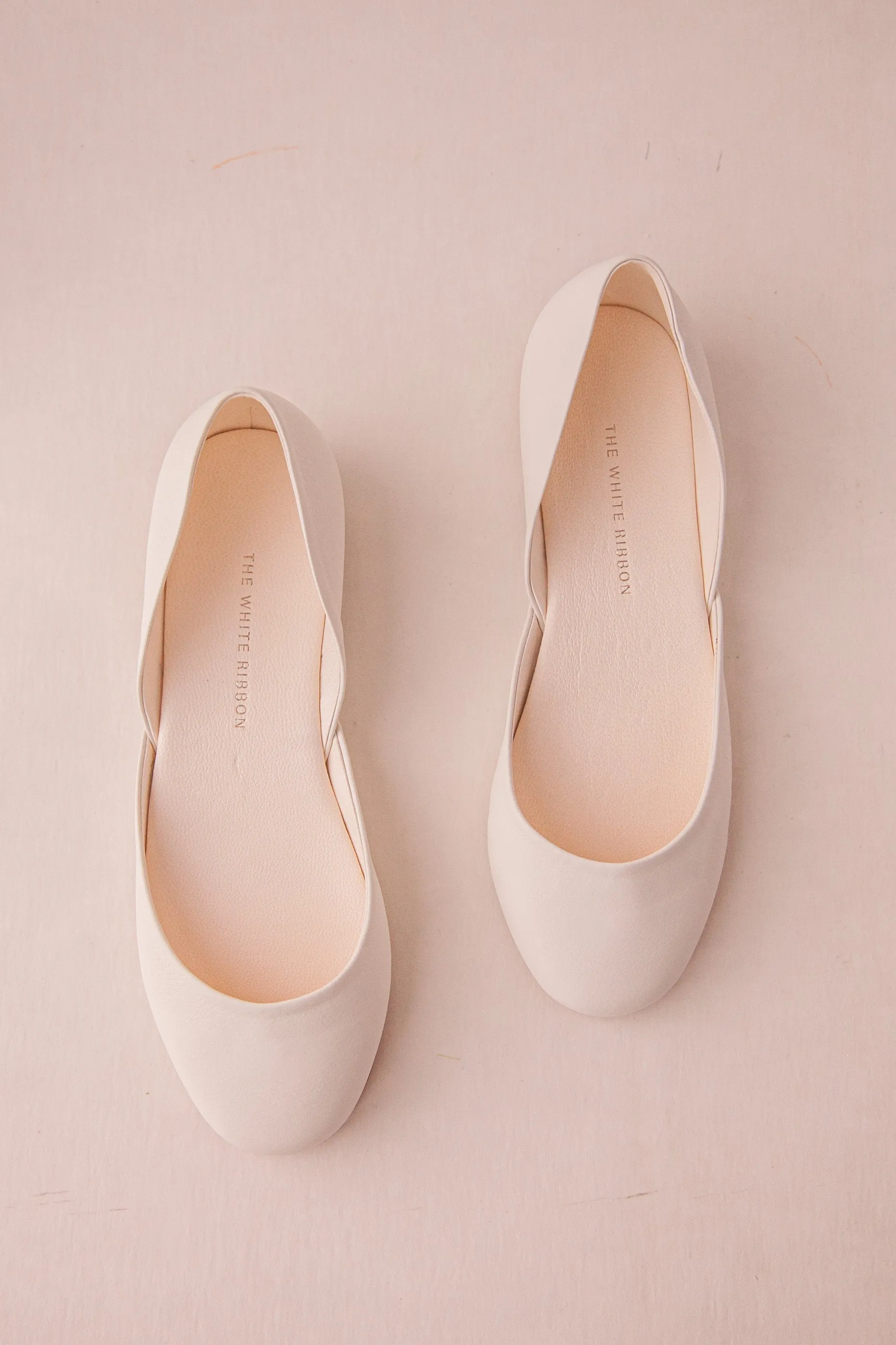 Thea - Light Ivory Ballet Flats Food Glow