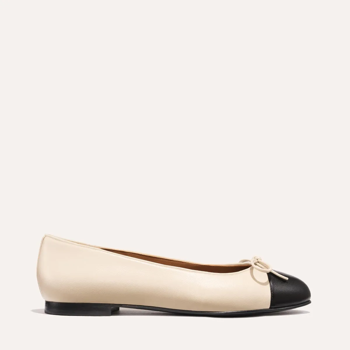 All-purpose fit loafers The Demi - Ecru and Black Nappa