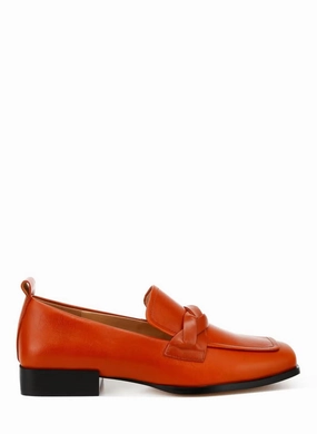 Women's Braided Loafer In Cognac Fun Day Path Power