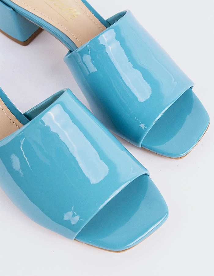 Simple Step Sandal Lightweight Fit Fortunata Blue Naplack