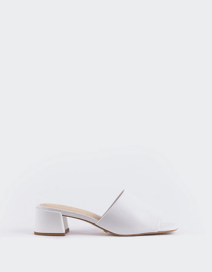 Quick Slip Sandal Fortunata White Leather