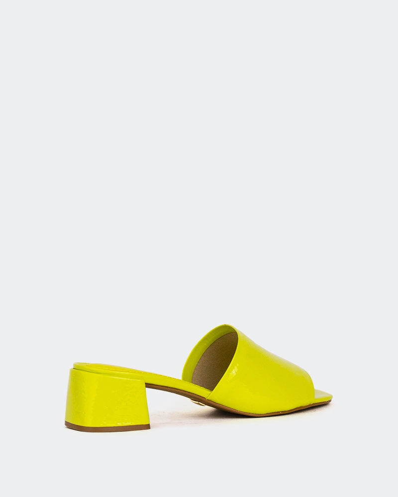 Easy Beach Footwear Fortunata Yellow Naplack