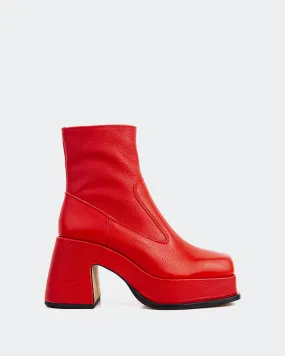 Timeless Fashion Lepic Red Leather