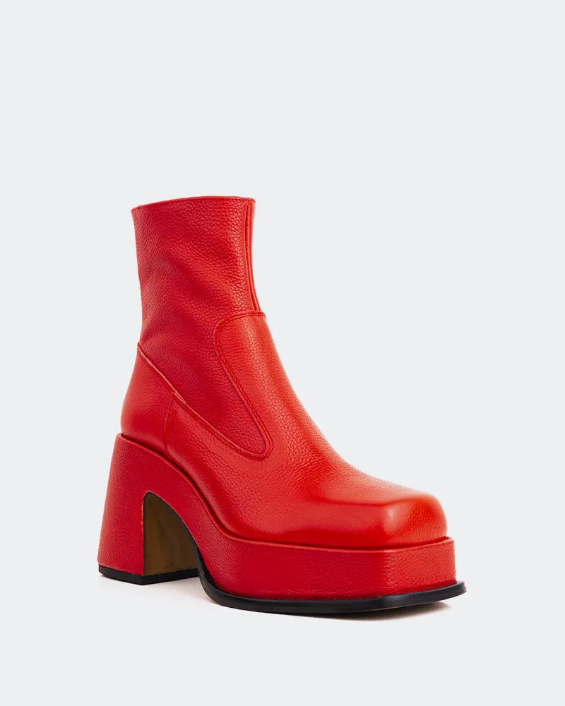 Urban Must-Have Simple Step Lepic Red Leather