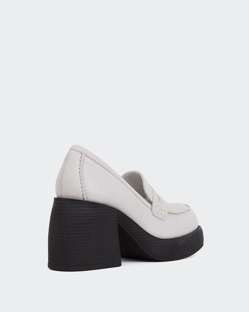 Levigne Off White Leather Heel Lift