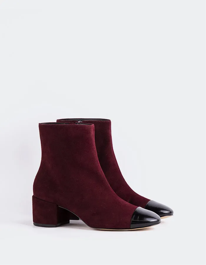 Rozalie Burgundy Suede Weather Proof