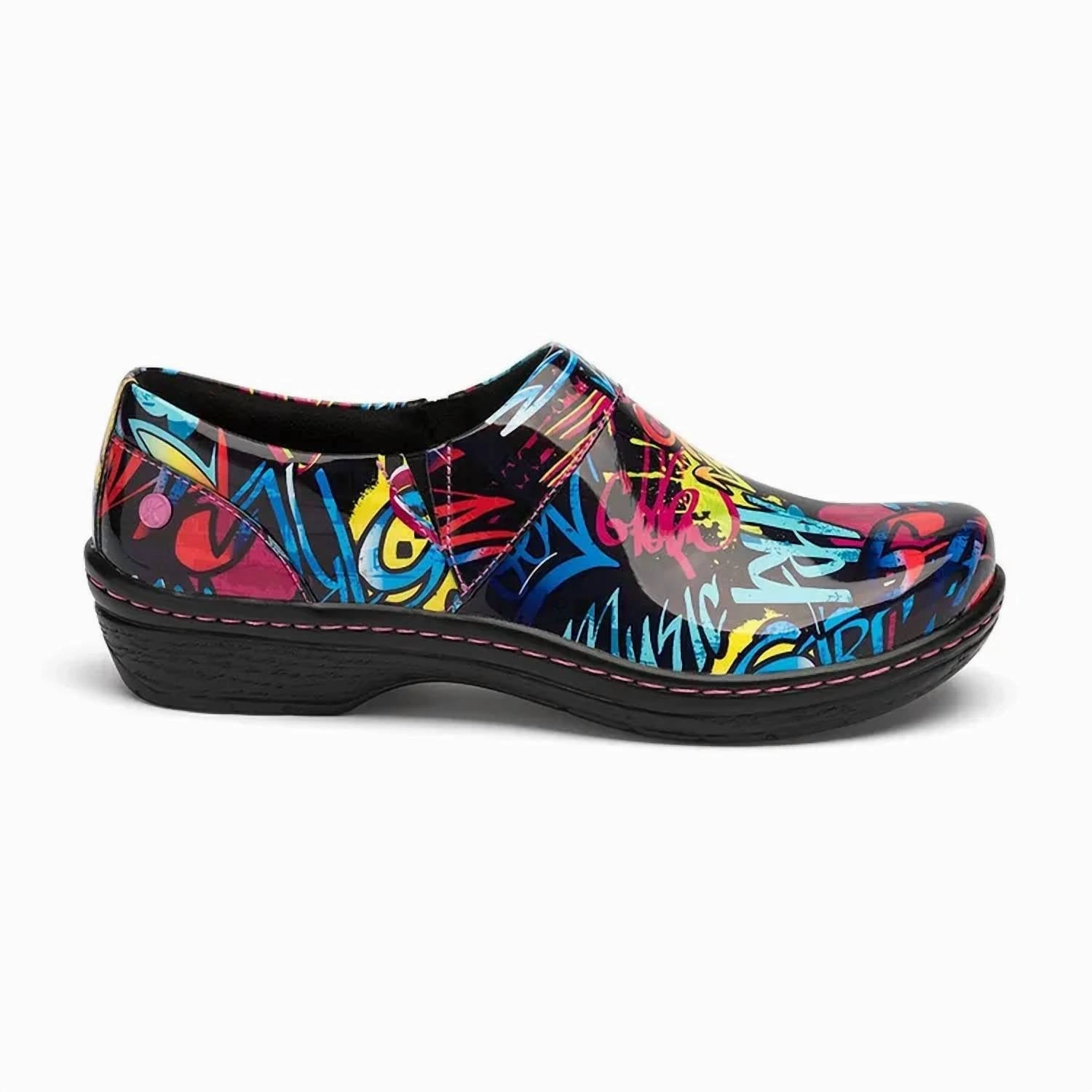 Women's Mission Shoe In Neon Graffiti Narrow Width Leather Trim