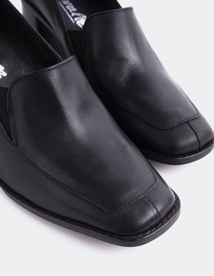 pointed heel sandals Comfy Sandals Gabiano Black Leather