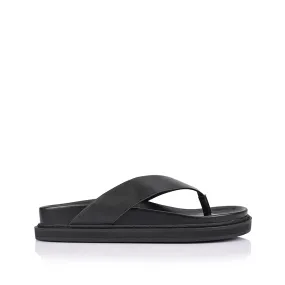 Spa Glow Bridget Footbed Slides - Black