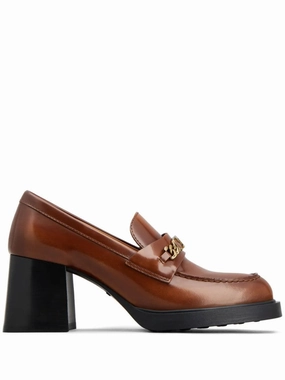 Sophisticated Look Brown Cow Leather Loafers