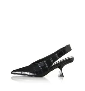 Frankie Croc Fashion Heels for Summer Cool Vibe