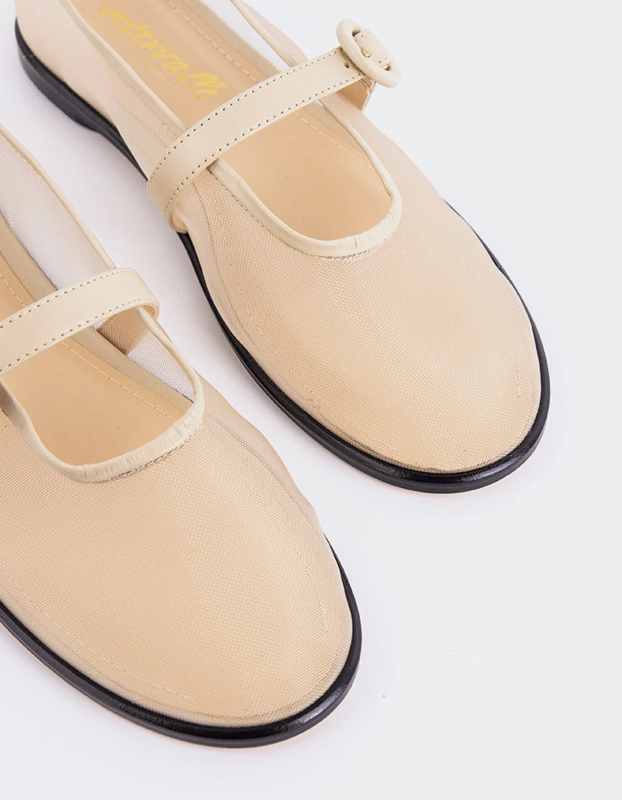 Quick Drying Glint Off White Mesh