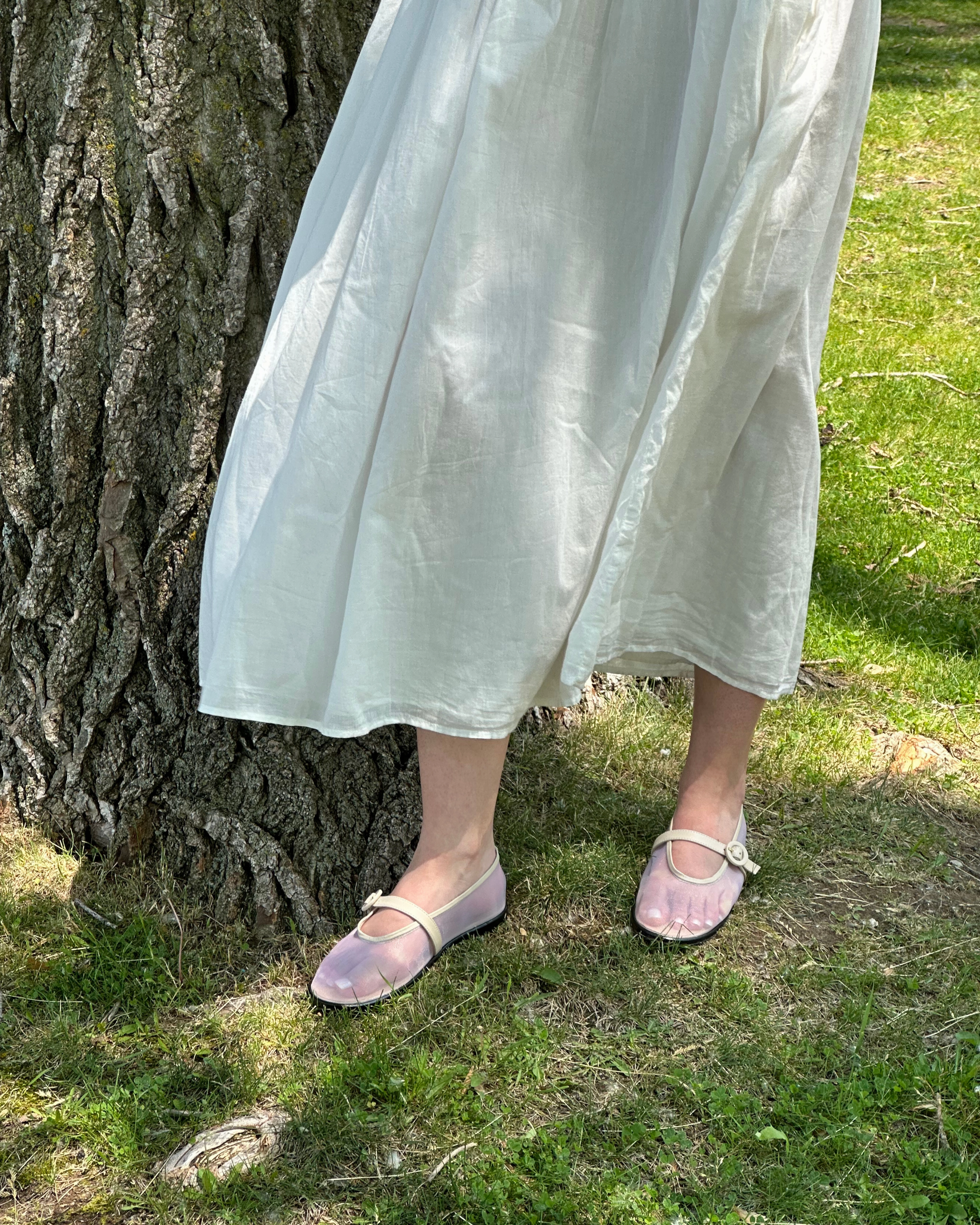 Comfort Padding Glint Off White Mesh