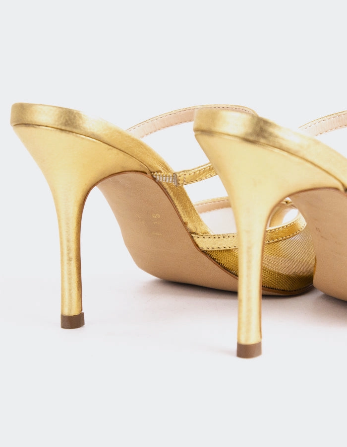 Gloxinia Gold Metal Easy To Clean Chill Slip-On Shoes