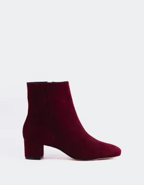Gracyn Burgundy Suede Chic All-Day Wear Fresh Season
