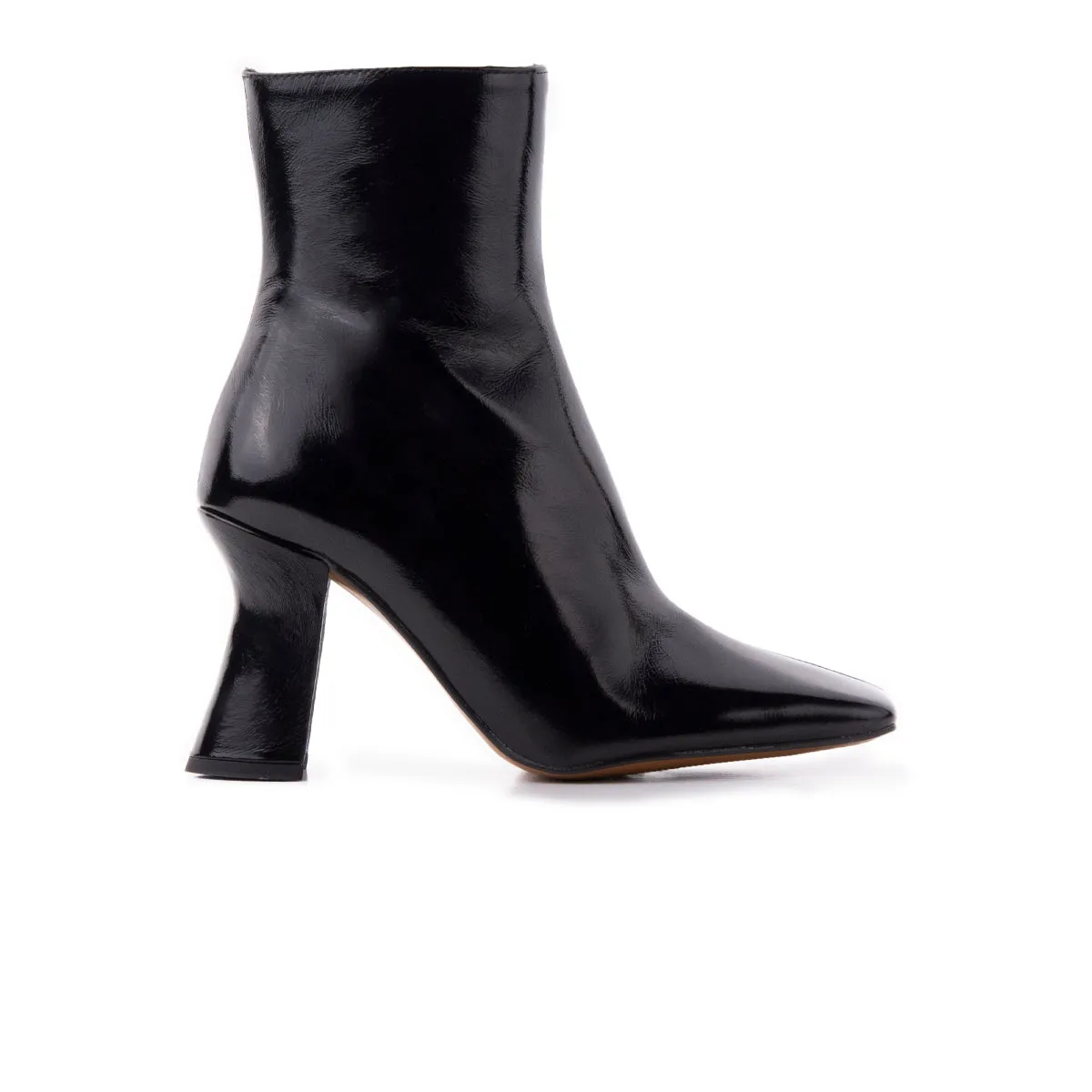 Block Heel City Style Hartwell Black Leather