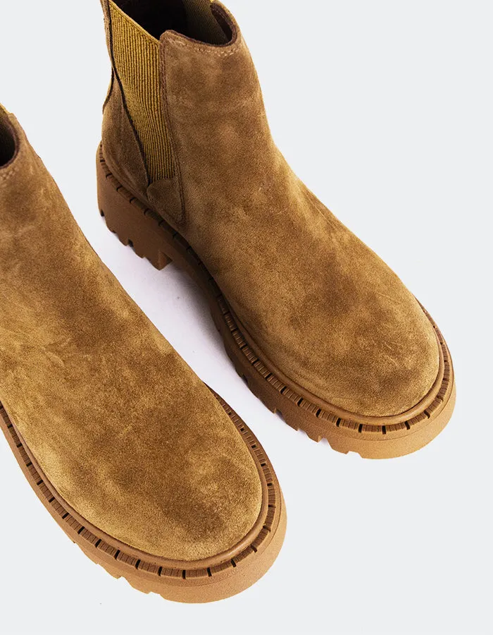 Hayes Tan Suede Stylish All-Purpose Work-Ready Look