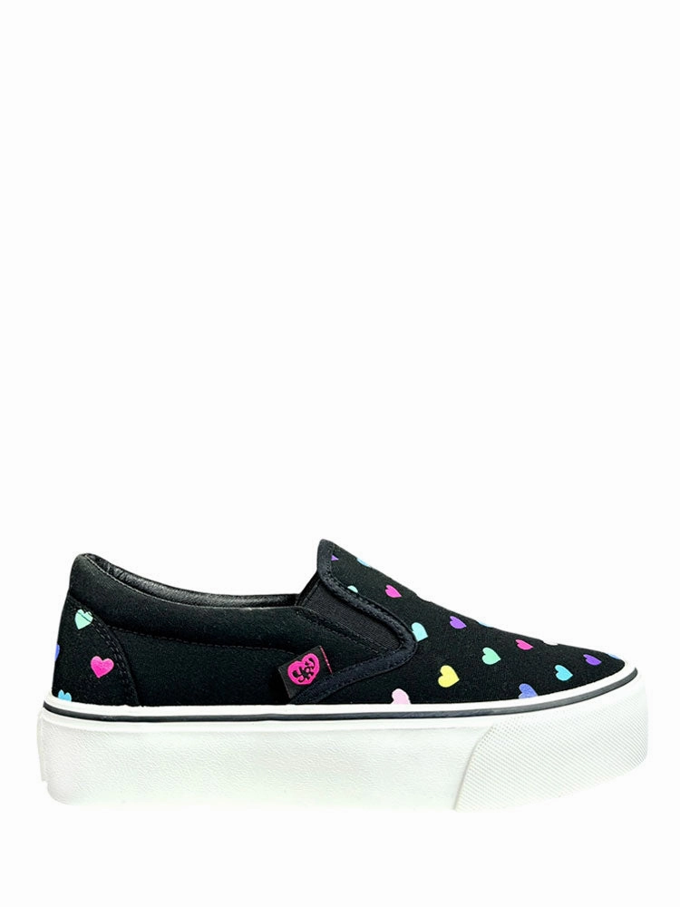 CHILL HEARTS - BLACK/PASTEL Microfiber Insole